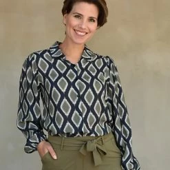 Blauwe Blouse Van Je M'appelle - Dames - Maat 2XL - 3 Maten Beschikbaar -Dameskleding Verkoop 550x677 6