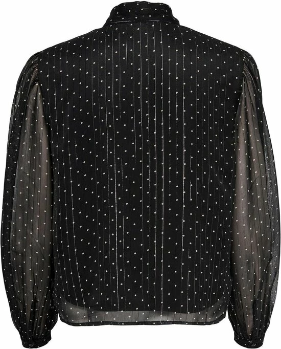 Jacqueline De Yong Blouse Jdycody L/s Bow Top Wvn 15275002 Black/tapiocat D Dames Maat - XS 2 Jacqueline De Yong Blouse Jdycody L/s Bow Top Wvn 15275002 Black/tapiocat D Dames Maat - XS - Afbeelding 2