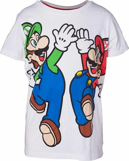 Super Mario - Mario & Luigi Boy S T-shirt 4 Super Mario - Mario & Luigi Boy S T-shirt - Afbeelding 4