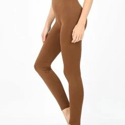 Merkloos Dames Thermo Legging - Bruin - Maat S/M