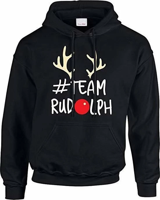 Gildan Hoodie Sweater | Team Rudolph Kersttrui | Maat XL 1 Gildan Hoodie Sweater | Team Rudolph Kersttrui | Maat XL