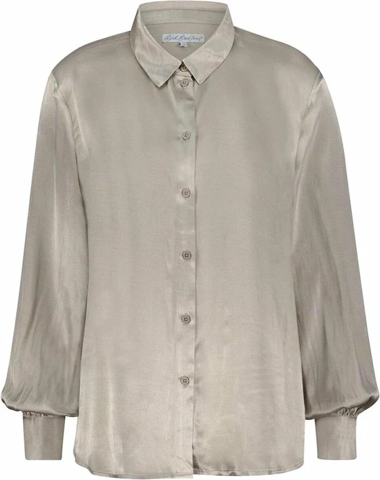 Red Button Blouse Boebie Satin Srb3069 Pebble Dames Maat - XL 2 Red Button Blouse Boebie Satin Srb3069 Pebble Dames Maat - XL - Afbeelding 2