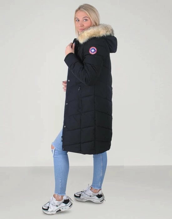 Paragoose - Lange Dames Winterjas - Model Julie - Teddy Gevoerde Capuchon - Zwart 7 Paragoose - Lange Dames Winterjas - Model Julie - Teddy Gevoerde Capuchon - Zwart - Afbeelding 7