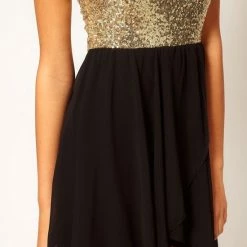 Produkt Asymmetrische Jurk Met Pailletten - John Zack / L -Dameskleding Verkoop 550x701 2