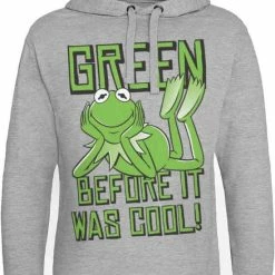 Hybris The Muppets Hoodie/trui -L- Kermit - Green, Before It Was Cool! Grijs