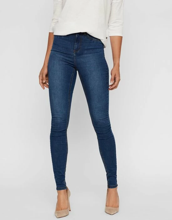 Noisy May NMCALLIE HW SKINNY JEANS VI021MB NOOS Dames Jeans - Maat 30 3 Noisy May NMCALLIE HW SKINNY JEANS VI021MB NOOS Dames Jeans - Maat 30 - Afbeelding 3