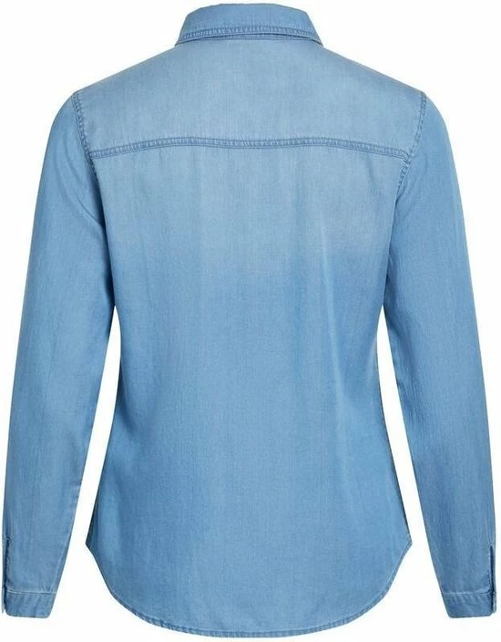 VILA VIBISTA DENIM SHIRT/SU-NOOS Dames Blouse - Maat L 13 VILA VIBISTA DENIM SHIRT/SU-NOOS Dames Blouse - Maat L - Afbeelding 13