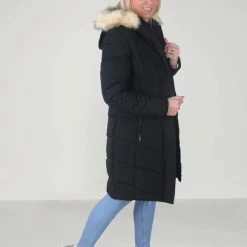 Paragoose - Lange Dames Winterjas - Model Julie - Teddy Gevoerde Capuchon - Zwart 11 Paragoose - Lange Dames Winterjas - Model Julie - Teddy Gevoerde Capuchon - Zwart -Dameskleding Verkoop 550x706 2