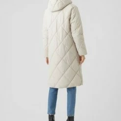 Vero Moda Jas Vmadelaloa Long Coat Ga Boos 10267606 Oatmeal Dames Maat - XS -Dameskleding Verkoop 550x712 6