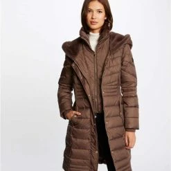 Sam Denim Gewatteerde Jas Met Capuchon Giller "Color: Choco","Size: 34"