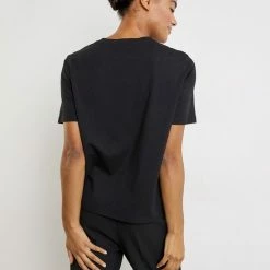 TAIFUN Dames T-shirt Met Print Op De Voorkant Black Gemustert-46 -Dameskleding Verkoop 550x715 8