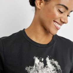 TAIFUN Dames T-shirt Met Print Op De Voorkant Black Gemustert-46 -Dameskleding Verkoop 550x715 9