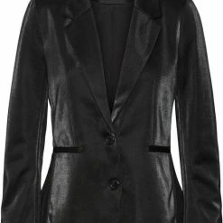 Vero Moda Blazer Vmsialucca Ls Slim Shiny Blazer 10277482 Black Dames Maat - L