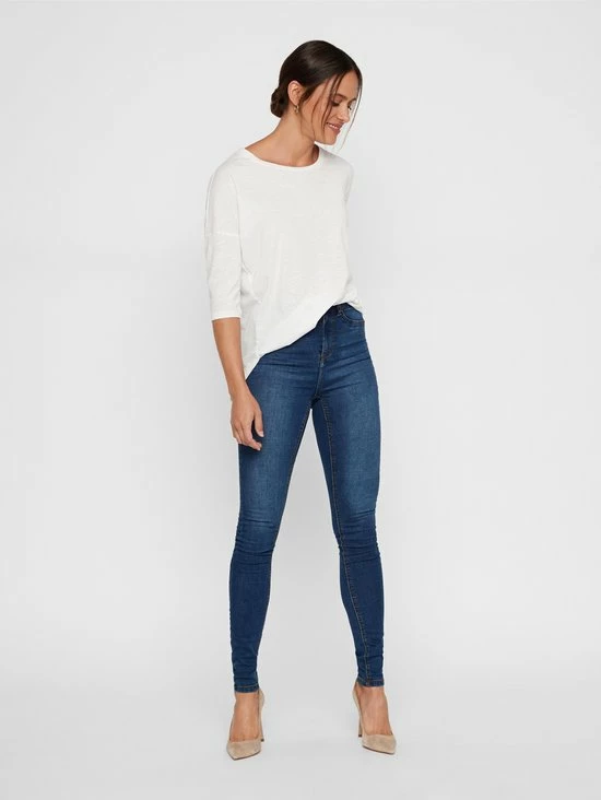 Noisy May NMCALLIE HW SKINNY JEANS VI021MB NOOS Dames Jeans - Maat 30 4 Noisy May NMCALLIE HW SKINNY JEANS VI021MB NOOS Dames Jeans - Maat 30 - Afbeelding 4