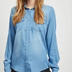 VILA VIBISTA DENIM SHIRT/SU-NOOS Dames Blouse - Maat L 30 VILA VIBISTA DENIM SHIRT/SU-NOOS Dames Blouse - Maat L -Dameskleding Verkoop 550x733 210