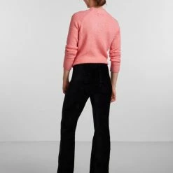 Pieces PCSIROA HW FLARED PANTS D2D Black Flare Dames Broek - Maat L -Dameskleding Verkoop 550x733 335