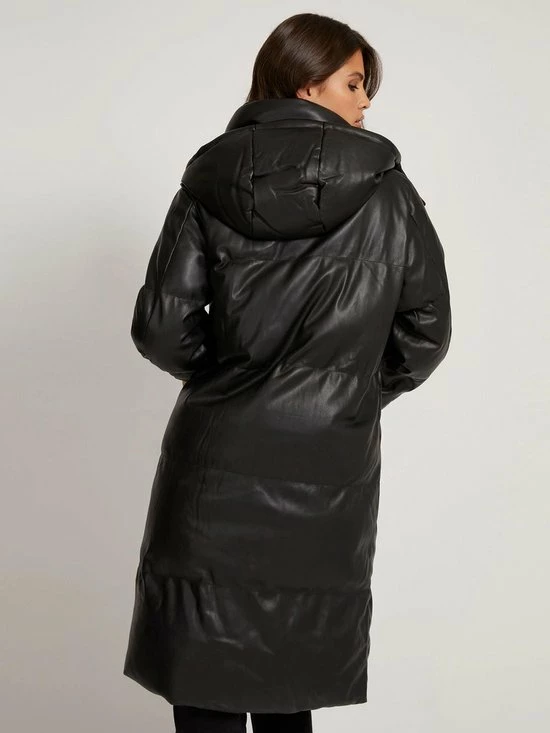 Guess Emilie Long Jacket Jassen - Zwart 4 Guess Emilie Long Jacket Jassen - Zwart - Afbeelding 4