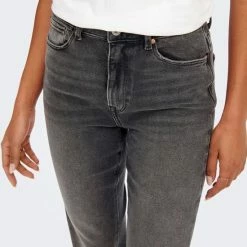 Only Jeans Onlemily Stretch Hw St Ank Cro614 N 15259634 Dark Grey Denim Dames Maat - W31 X L32 -Dameskleding Verkoop 550x733 475
