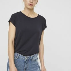 Vero Moda Aware VMAVA PLAIN SS TOP GA NOOS Dames T-shirt - Maat L -Dameskleding Verkoop 550x733 477