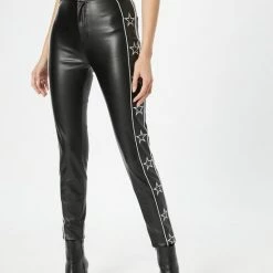 Colourful Rebel Chloe Star Broek Zwart Dames - Katoen - L -Dameskleding Verkoop 550x733 501