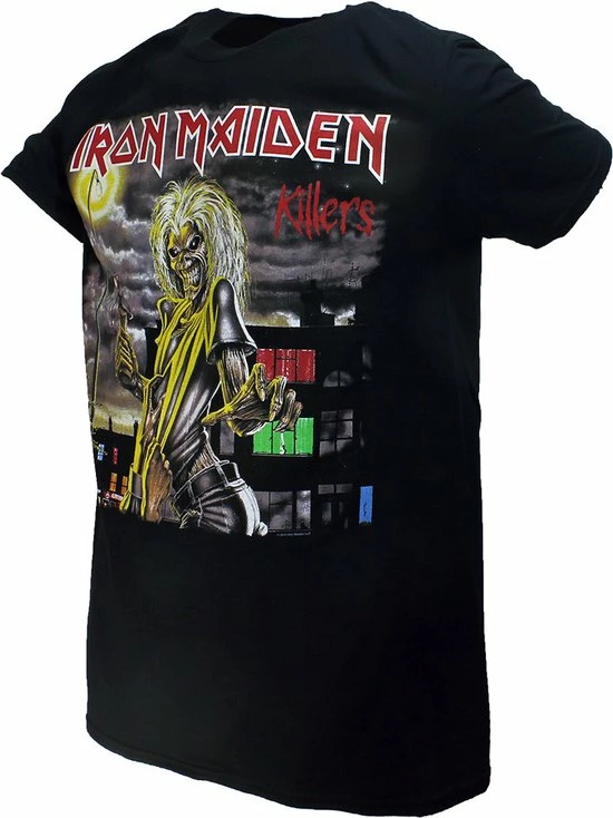 POPMERCH Iron Maiden Killers Album Cover Band T-Shirt - Officiële Merchandise 3 POPMERCH Iron Maiden Killers Album Cover Band T-Shirt - Officiële Merchandise - Afbeelding 3