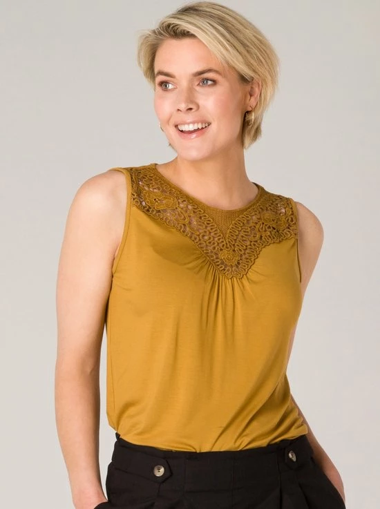 IVY BEAU Uli Top - Honey Gold - Maat 40 2 IVY BEAU Uli Top - Honey Gold - Maat 40 - Afbeelding 2
