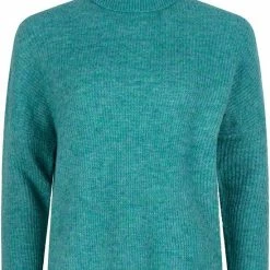YDENCE Knitted Sweater Kiki - Turquoise Turquoise -Dameskleding Verkoop 550x747