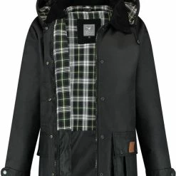 MGO Leisure Wear MGO Waxjas Leeds Dames - 100% Gewaxt Katoen - Winddicht En Waterdicht - Zwart - Maat XL -Dameskleding Verkoop 550x750 4