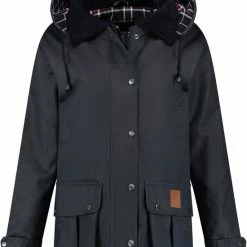 MGO Leisure Wear MGO Waxjas Leeds Dames - 100% Gewaxt Katoen - Winddicht En Waterdicht - Blauw - Maat M -Dameskleding Verkoop 550x751 4