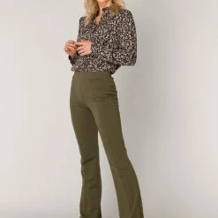 ES&SY Unisa Broek - Olive - Maat 44 -Dameskleding Verkoop 550x753 1