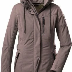 Giga By Killtec Dames Winter Softshell Jas - Softshell Jas Winter - Oud Roze - 38545 - Maat 46
