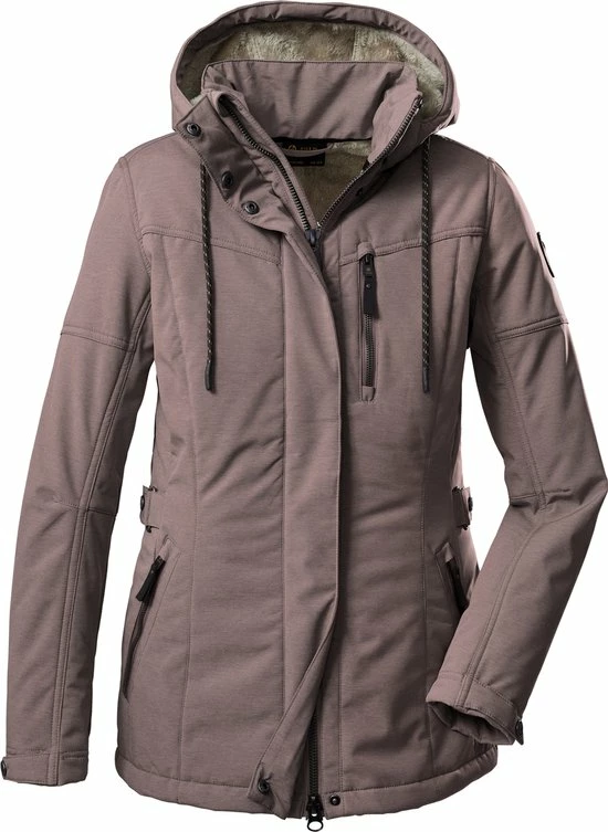 Giga By Killtec Dames Winter Softshell Jas - Softshell Jas Winter - Oud Roze - 38545 - Maat 46 1 Giga By Killtec Dames Winter Softshell Jas - Softshell Jas Winter - Oud Roze - 38545 - Maat 46