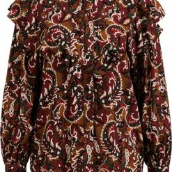 WE Fashion Dames Blouse Met Dessin En Volants