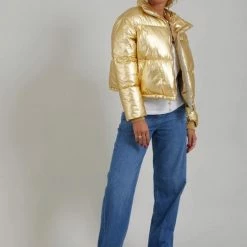 CC Heart Goude Korte Puffer Jas - Coster Copenhagen -Dameskleding Verkoop 550x767 6