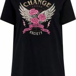 ONLY CARMAKOMA CARLIMA LIFE LONG S/S TOP BOX JRS Dames Top - Maat L-50/52