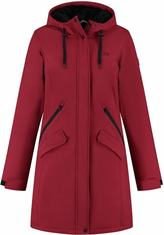 Kjelvik Dames Softshell Parka - Winterparka Softshell - Chanela - Rood - Maat 40 1 Kjelvik Dames Softshell Parka - Winterparka Softshell - Chanela - Rood - Maat 40