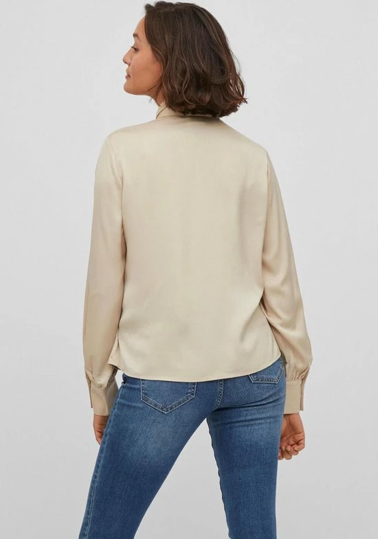 Vila Blouse Vielma L/s Shirt 14079469 Frosted Almond Dames Maat - W42 5 Vila Blouse Vielma L/s Shirt 14079469 Frosted Almond Dames Maat - W42 - Afbeelding 5