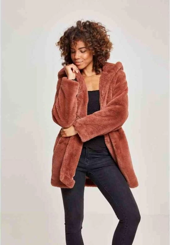 Urban Classics Winterjas -XS- Hooded Teddy Roze 1 Urban Classics Winterjas -XS- Hooded Teddy Roze
