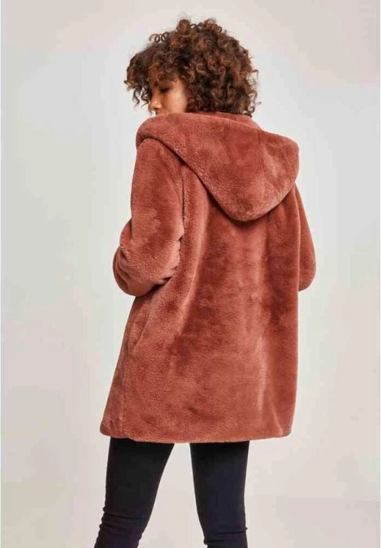 Urban Classics Winterjas -XS- Hooded Teddy Roze 3 Urban Classics Winterjas -XS- Hooded Teddy Roze - Afbeelding 3