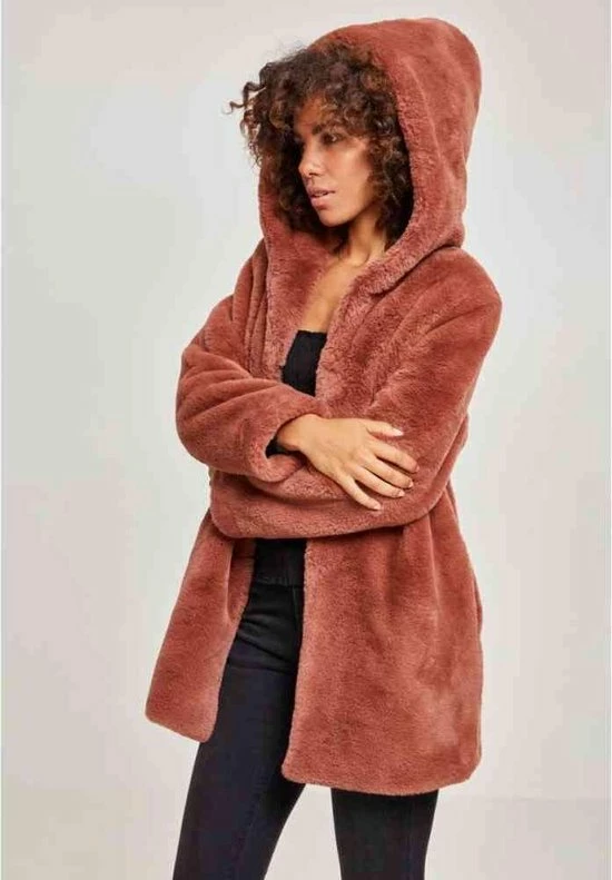 Urban Classics Winterjas -XS- Hooded Teddy Roze 5 Urban Classics Winterjas -XS- Hooded Teddy Roze - Afbeelding 5