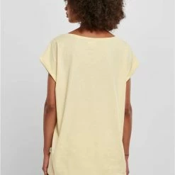 Urban Classics Dames Tshirt -M- Organic Extended Shoulder Geel -Dameskleding Verkoop 550x793 19