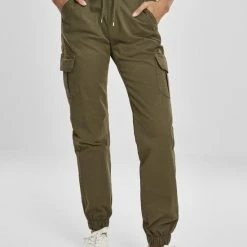 Urban Classics Cargobroek -XL- High Waist Jogging Groen