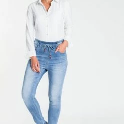 Blauwe Broek Van Je M'appelle - Dames - Maat L - 8 Maten Beschikbaar