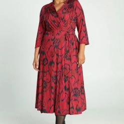 Promiss Lange, Gebreide Jurk Met Grafische Print -Dameskleding Verkoop 550x813 5