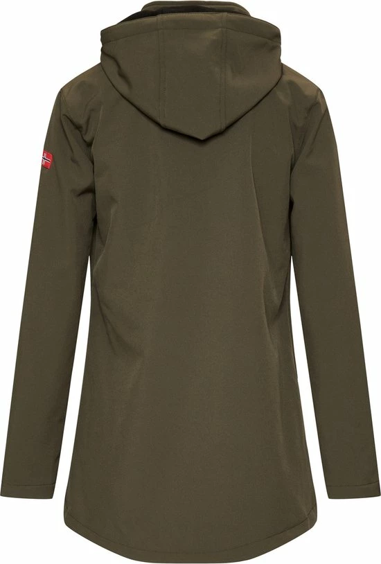 Nordberg Irene Softshell Jas Dames - Kleur Legergroen- Maat M 2 Nordberg Irene Softshell Jas Dames - Kleur Legergroen- Maat M - Afbeelding 2