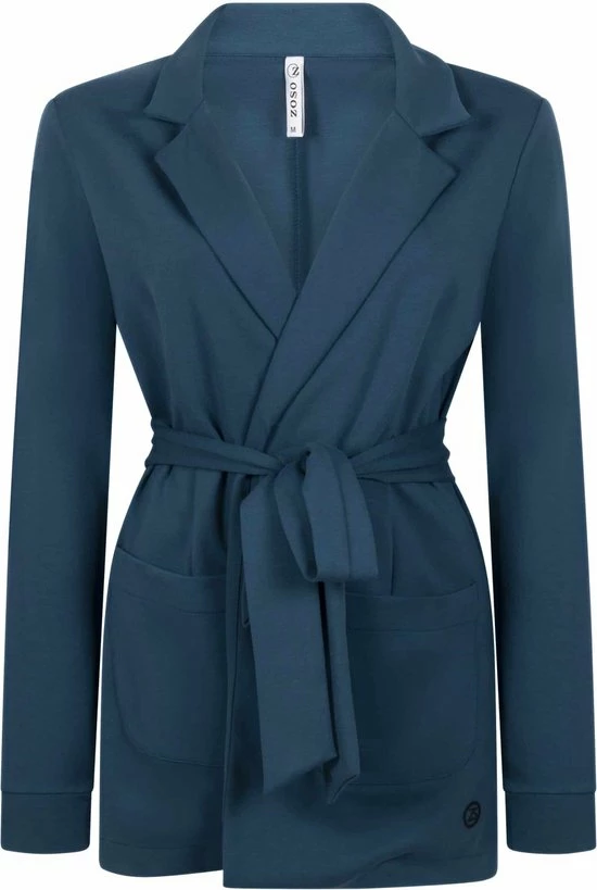 Zoso Blazer Romy Punto Jacket 224 0130 Petrol Dames Maat - S 2 Zoso Blazer Romy Punto Jacket 224 0130 Petrol Dames Maat - S - Afbeelding 2
