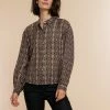 Geisha Blouse Blouse Grafisch Ikat Print 23593 26 Black/sand Dames Maat - L