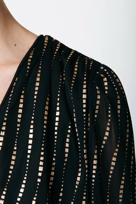 Colourful Rebel Safi Blouse Zwart Dames - Basic Fit - Polyester - S 2 Colourful Rebel Safi Blouse Zwart Dames - Basic Fit - Polyester - S - Afbeelding 2