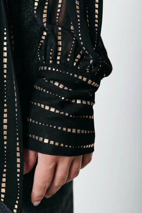 Colourful Rebel Safi Blouse Zwart Dames - Basic Fit - Polyester - S 3 Colourful Rebel Safi Blouse Zwart Dames - Basic Fit - Polyester - S - Afbeelding 3