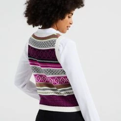 WE Fashion Dames Gebreide Slipover Met Jacquard Dessin -Dameskleding Verkoop 550x824 63